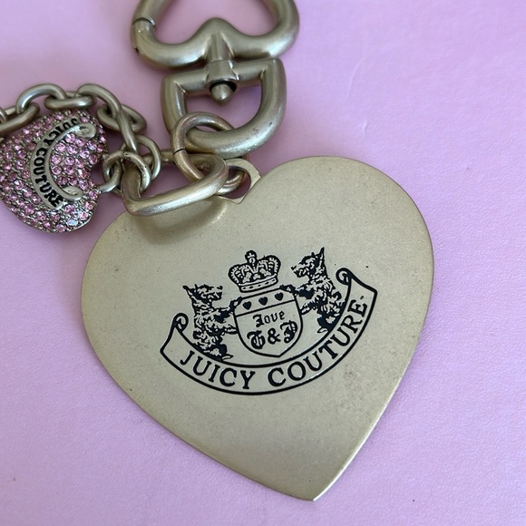 Vintage Juicy Couture keychain handbag charm vintage heart Scotty dog key fob - Picture 5 of 16